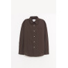 MFPEN DARK BROWN TRIPLE STRIPE ESSAY SHIRT